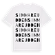 Simmareudden ordlek t-shirt