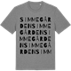 Mid Heather Gray t-shirt med Simmegården ordlek t-shirt