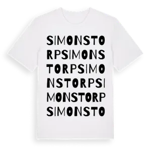 Simonstorp ordlek t-shirt – ekologisk bomull t-shirt från Pinshirt