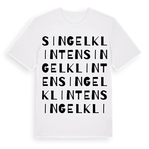 Singelklinten ordlek t-shirt – ekologisk bomull t-shirt från Pinshirt