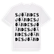 White t-shirt med Sjöände ordlek t-shirt