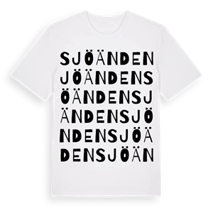 Sjöänden ordlek t-shirt – ekologisk bomull t-shirt från Pinshirt