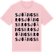 Pink Cotton t-shirt med Sjöängsbro ordlek t-shirt
