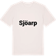 Vintage White t-shirt med Sjöarp fetstil t-shirt