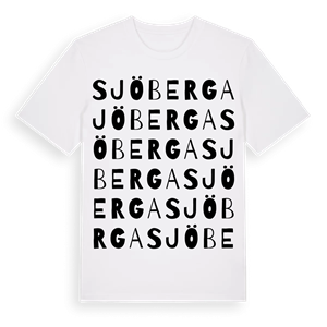 Sjöberga ordlek t-shirt – ekologisk bomull t-shirt från Pinshirt