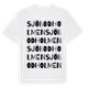 White t-shirt med Sjöbodholmen ordlek t-shirt