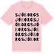 Pink Cotton t-shirt med Sjöborg ordlek t-shirt