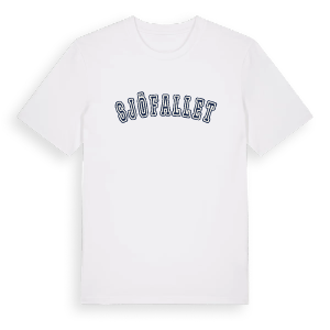 Sjöfallet college t-shirt – ekologisk bomull t-shirt från Pinshirt