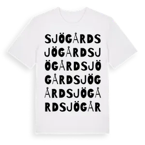 Sjögård ordlek t-shirt – ekologisk bomull t-shirt från Pinshirt
