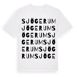 Sjögerum ordlek t-shirt – ekologisk bomull t-shirt från Pinshirt