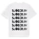 White t-shirt med Sjögerum ordlek t-shirt