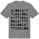 Mid Heather Gray t-shirt med Sjögesätter ordlek t-shirt