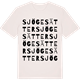 Vintage White t-shirt med Sjögesätter ordlek t-shirt