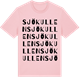 Pink Cotton t-shirt med Sjökullen ordlek t-shirt