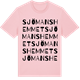 Pink Cotton t-shirt med Sjömanshemmet ordlek t-shirt