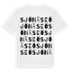 White t-shirt med Sjönäse ö ordlek t-shirt