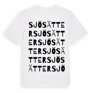 Sjösätter ordlek t-shirt – ekologisk bomull t-shirt från Pinshirt