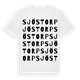 White t-shirt med Sjöstorp ordlek t-shirt