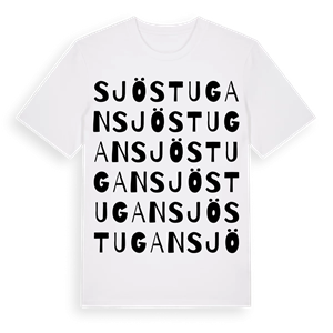Sjöstugan ordlek t-shirt – ekologisk bomull t-shirt från PinShirt