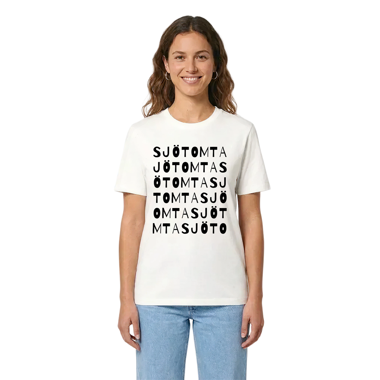 Sjötomta ordlek t-shirt i miljö