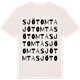 Vintage White t-shirt med Sjötomta ordlek t-shirt