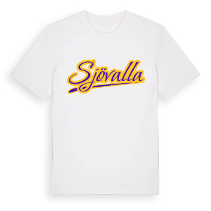 Sjövalla baseball t-shirt – ekologisk bomull t-shirt från Pinshirt