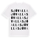 White t-shirt med Sjövalla ordlek t-shirt