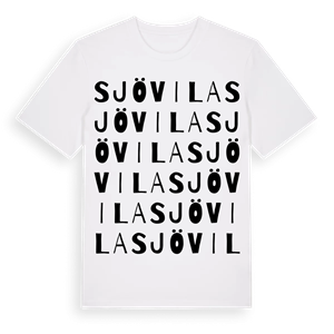 Sjövila ordlek t-shirt – ekologisk bomull t-shirt från Pinshirt