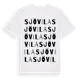 White t-shirt med Sjövila ordlek t-shirt