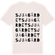 Vintage White t-shirt med Sjuagärdet ordlek t-shirt