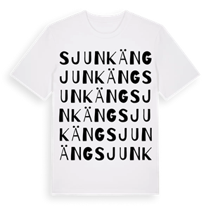 Sjunkäng ordlek t-shirt – ekologisk bomull t-shirt från Pinshirt