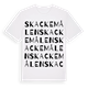 Skackemålen ordlek t-shirt