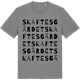Mid Heather Gray t-shirt med Skaftesgärdet ordlek t-shirt