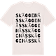 Vintage White t-shirt med Skäggenäs ordlek t-shirt