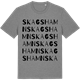 Mid Heather Gray t-shirt med Skagshamn ordlek t-shirt