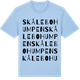 Blue Soul t-shirt med Skålebohumpen ordlek t-shirt