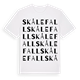 Skålefall ordlek t-shirt