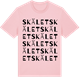 Pink Cotton t-shirt med Skälet ordlek t-shirt