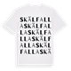 Skälfalla ordlek t-shirt