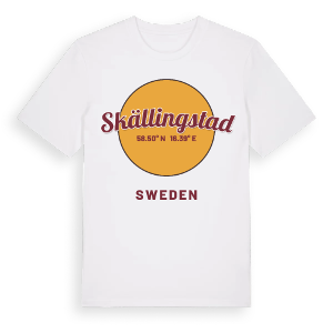 Skällingstad cirkel t-shirt – ekologisk bomull t-shirt från Pinshirt