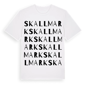 Skallmark ordlek t-shirt – ekologisk bomull t-shirt från Pinshirt