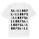 Skallorp ordlek t-shirt