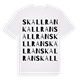 Skallran ordlek t-shirt