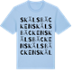 Blue Soul t-shirt med Skälsbäcken ordlek t-shirt