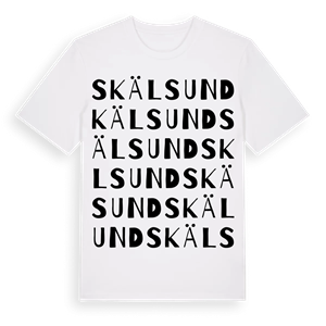 Skälsund ordlek t-shirt – ekologisk bomull t-shirt från Pinshirt