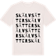 Vintage White t-shirt med Skälvsätter ordlek t-shirt