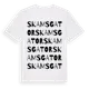 White t-shirt med Skams Gator ordlek t-shirt