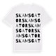 Skams gator ordlek t-shirt