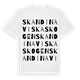Skandinaviska skogen ordlek t-shirt