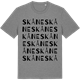 Mid Heather Gray t-shirt med Skåne ordlek t-shirt